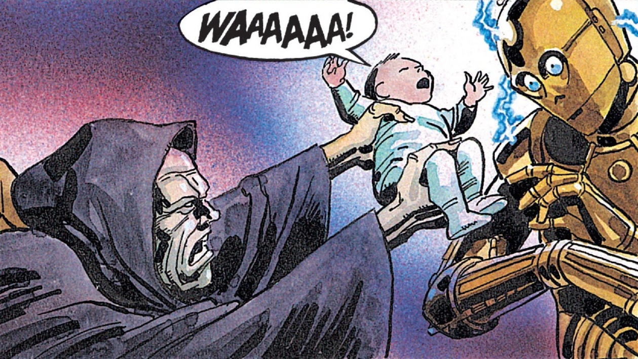 Sidious tries to take Anakin Solo