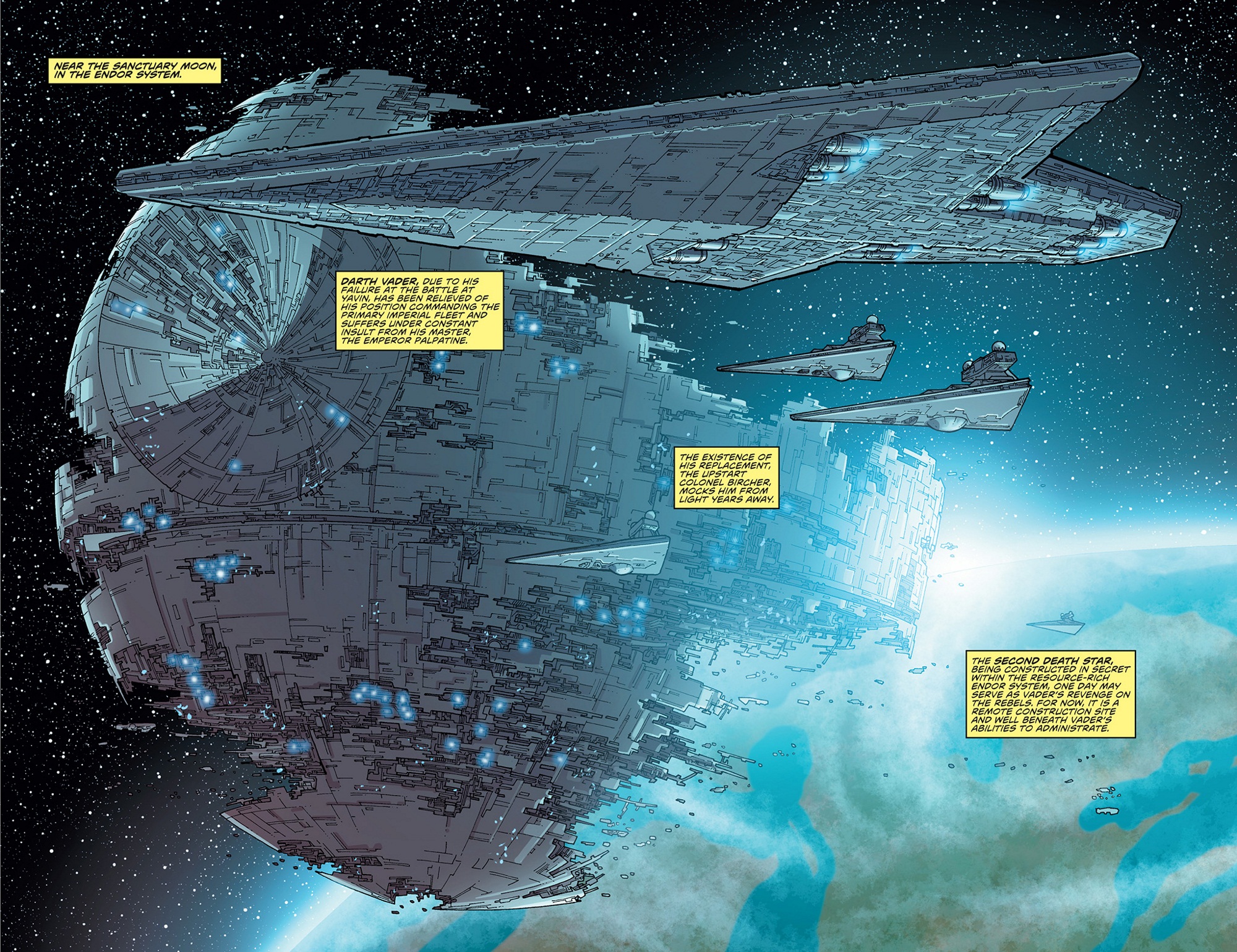 image deathstariiunderconstruction jpg wookieepedia fandom death star size