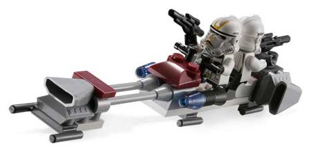 lego star wars clone speeder bike