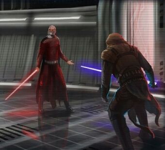 Revan vs. Malak, the final battle Star Wars