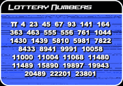 Lottery numbers