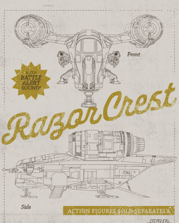 Razor Crest The Mandalorian Action Star Wars Card Trader Wiki Fandom