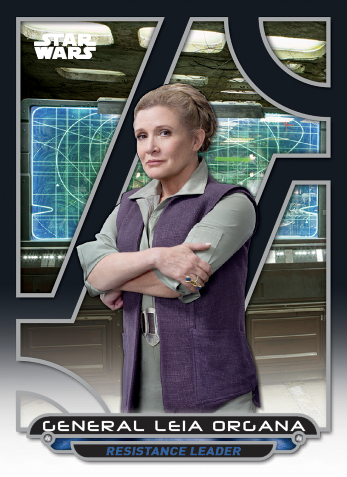 General Leia Organa Tfa 9 Galactic Files 2016 Star Wars Card