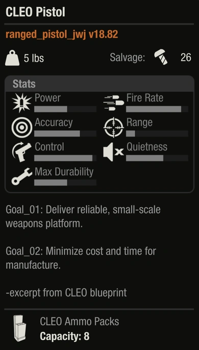 CLEO Pistol | State of Decay 2 Wiki | Fandom