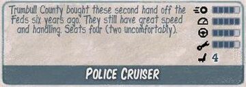 Police cruiser