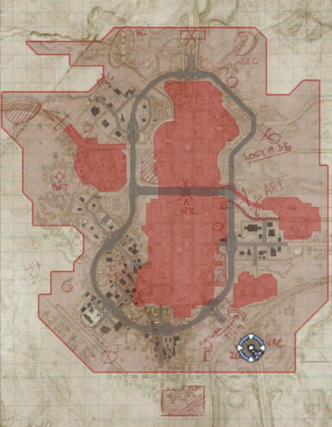 Карта зоны area of decay