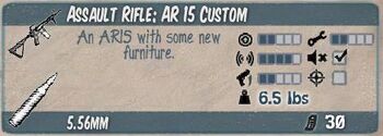 Assault rifle ar 15 custom