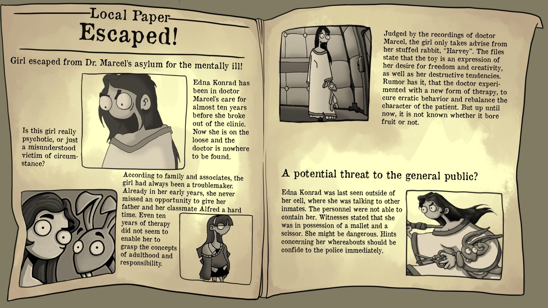 Image - Edna and Harvey Artwork 6.jpg | Steam Trading Cards Wiki ...