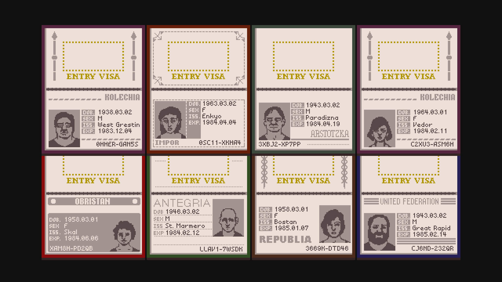 papers please passport issuers