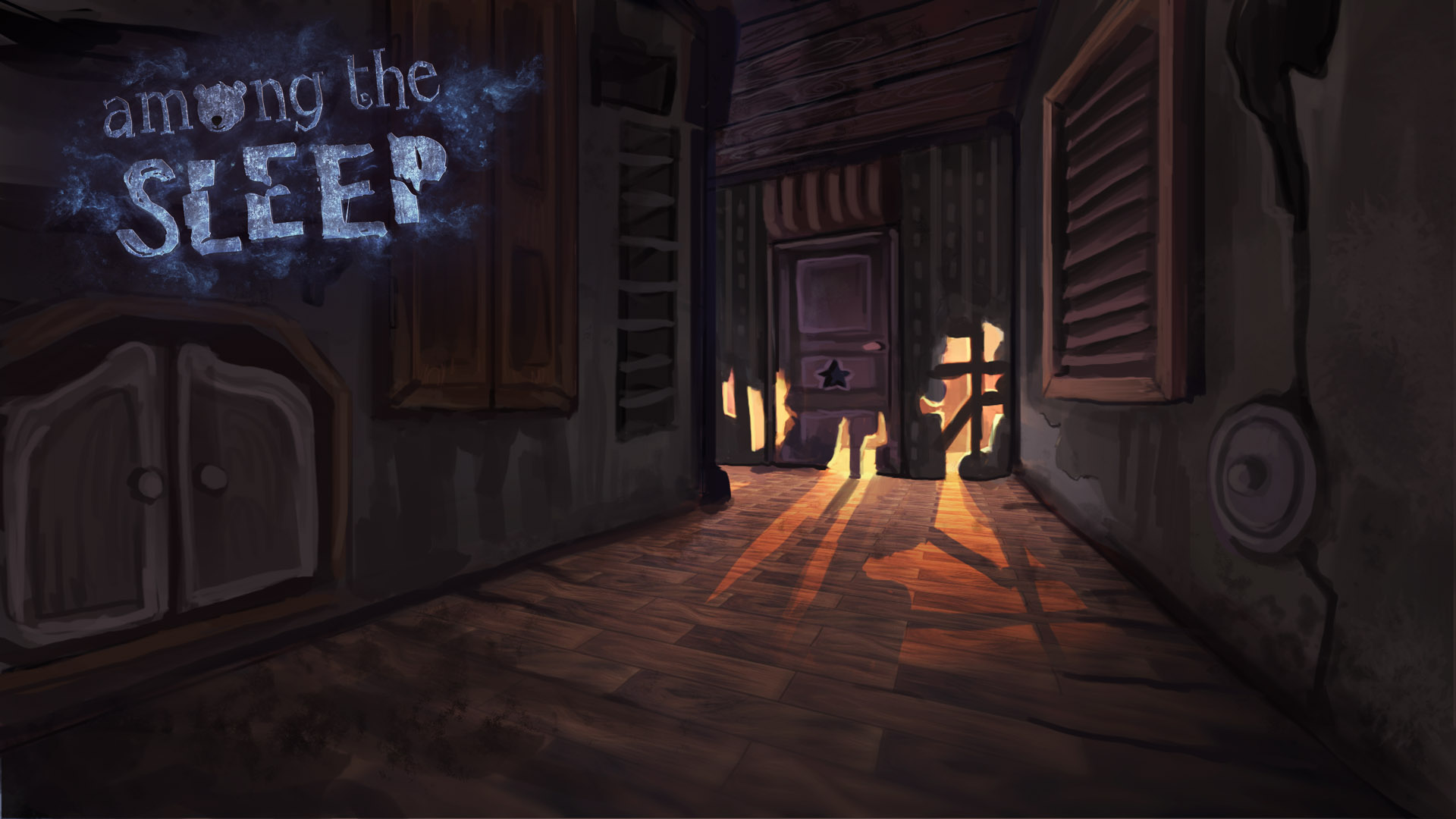 The sleeping among the sleep. Игра among the Sleep. Эмон зе слип. Амонг АС комната старта.