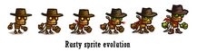 Rusty Sprite Evolution