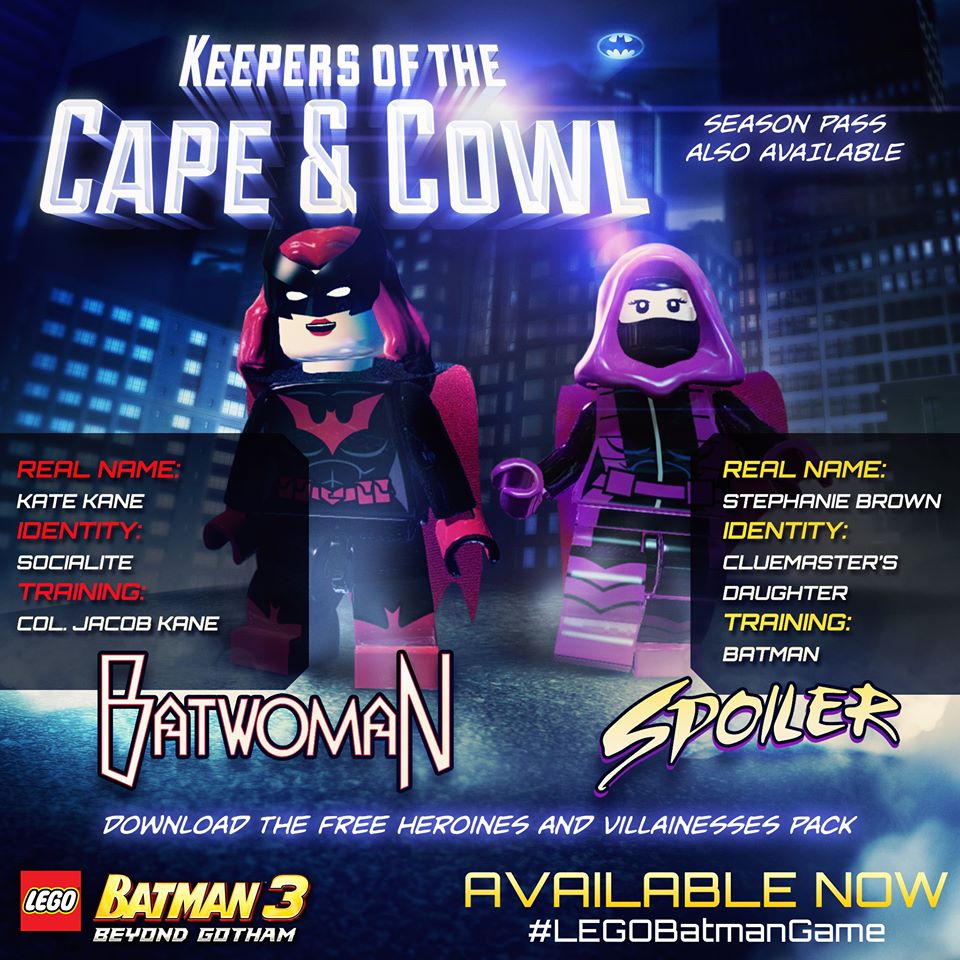 Lego Batman 3 Beyond Gotham DLC Heroines & Villainess Character Pack Review  By Ryan Balkwill – RDB Reviews