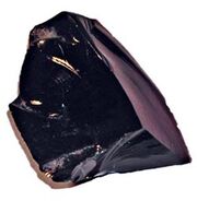 Obsidian rock