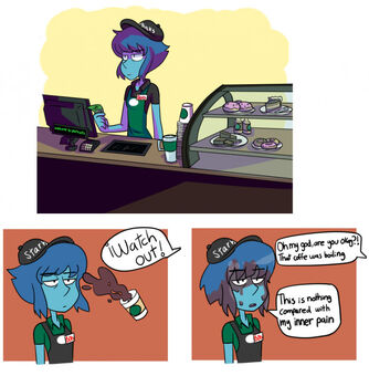 Lapis Working In A Coffee Shop Lets Speculate About