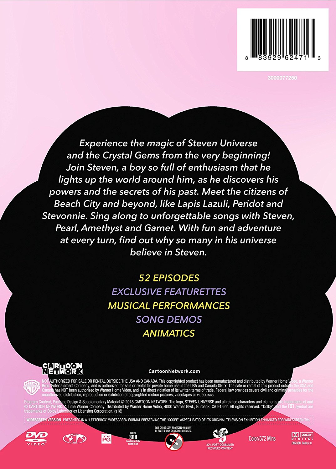 steven universe season 1 dvd release date