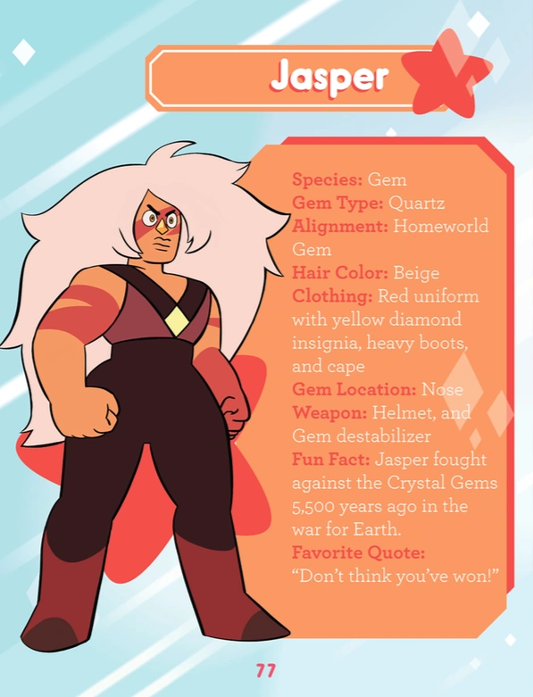 Image Jasper GTTCG Page.png Steven Universe Wiki FANDOM powered