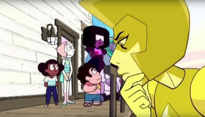 Aunt Yellow Diamond and Steven 002