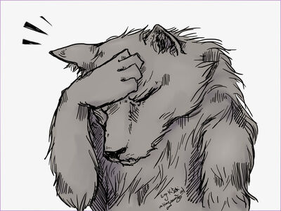 Wolf Facepalm