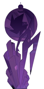 Pink diamond mural transparent