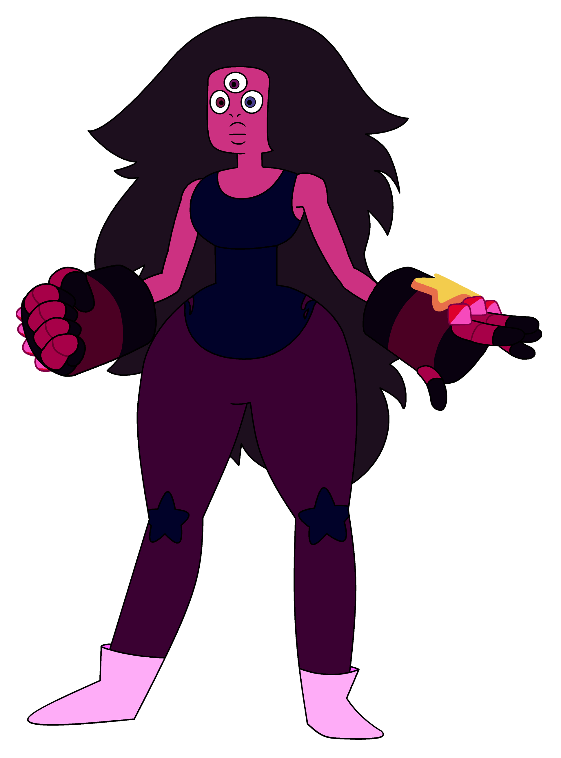 Image - Garnet as Amethyst-gauntlets-deko-kun.png | Steven Universe ...