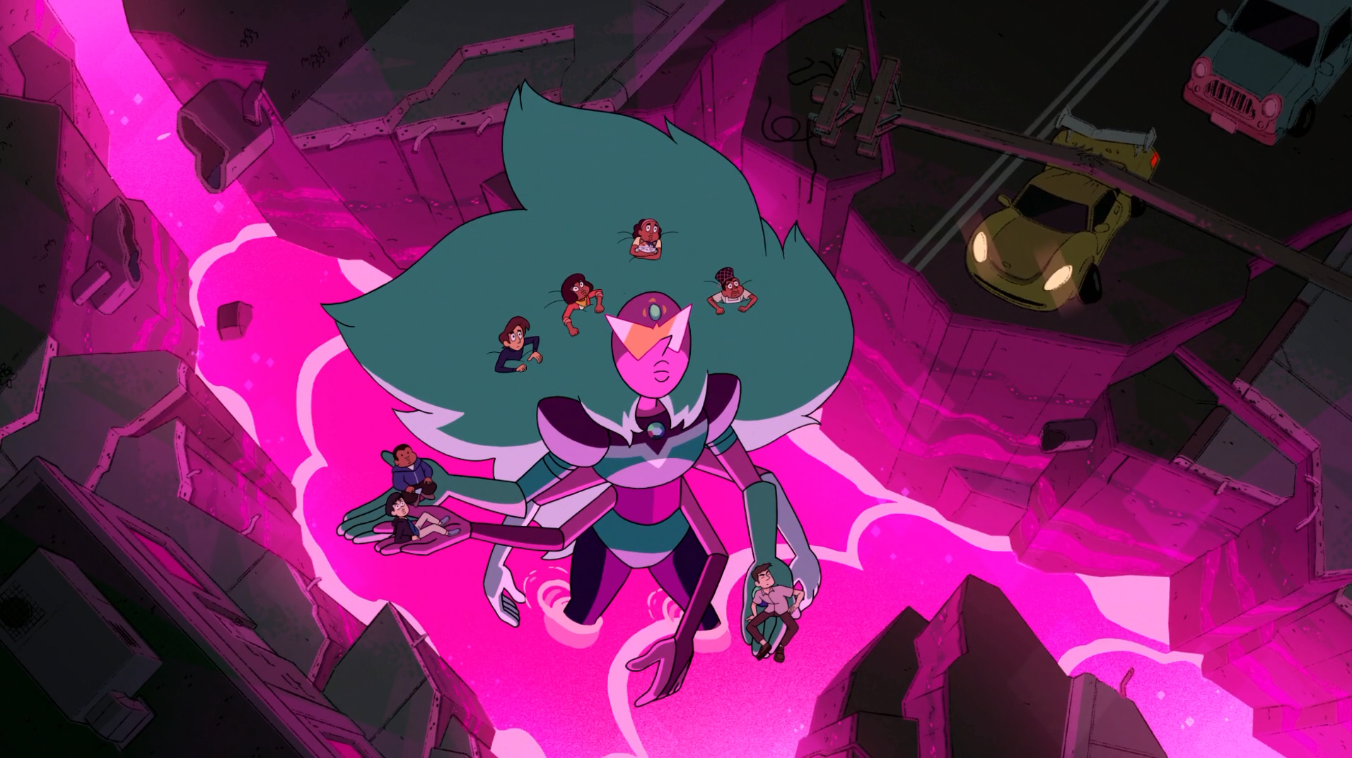 Steven Universe movie poster reveals giant, heart-themed villain