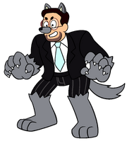 Wolf in a tux