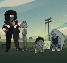 Peridot and the Crystal Gems