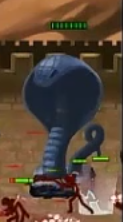 Snake statue