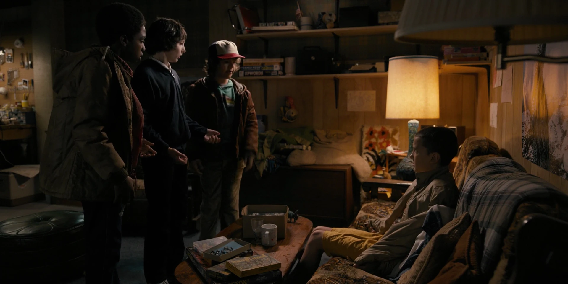Image - Stranger Things 1x02 – Eleven brought home to Mike ...