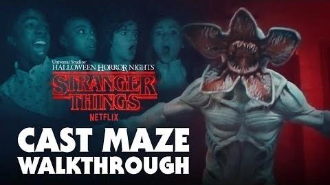 Video - Stranger Things Cast Gets Scared during Maze ...