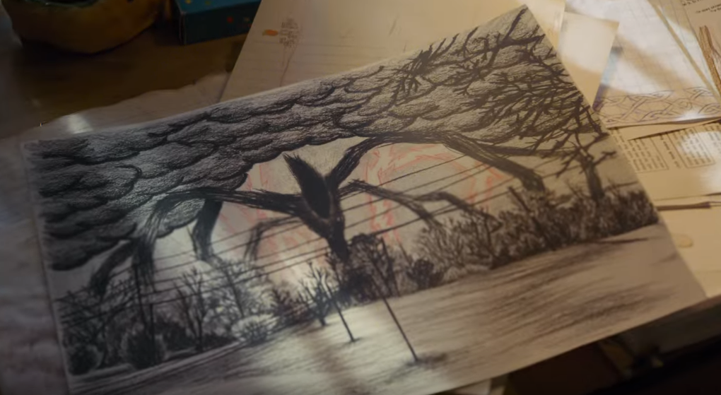 Pein Amber Line Art Mind Flayer Stranger Things Drawing