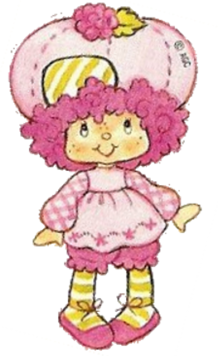 strawberry shortcake character with bangs