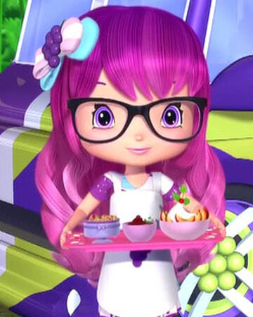purple girl from strawberry shortcake