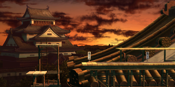 background street fighter 2 ryu stage