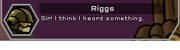 Riggs talks
