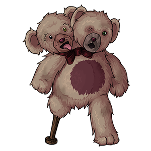 2 headed teddy bear