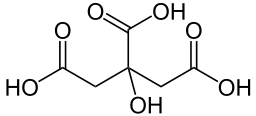 Citric acid molecule