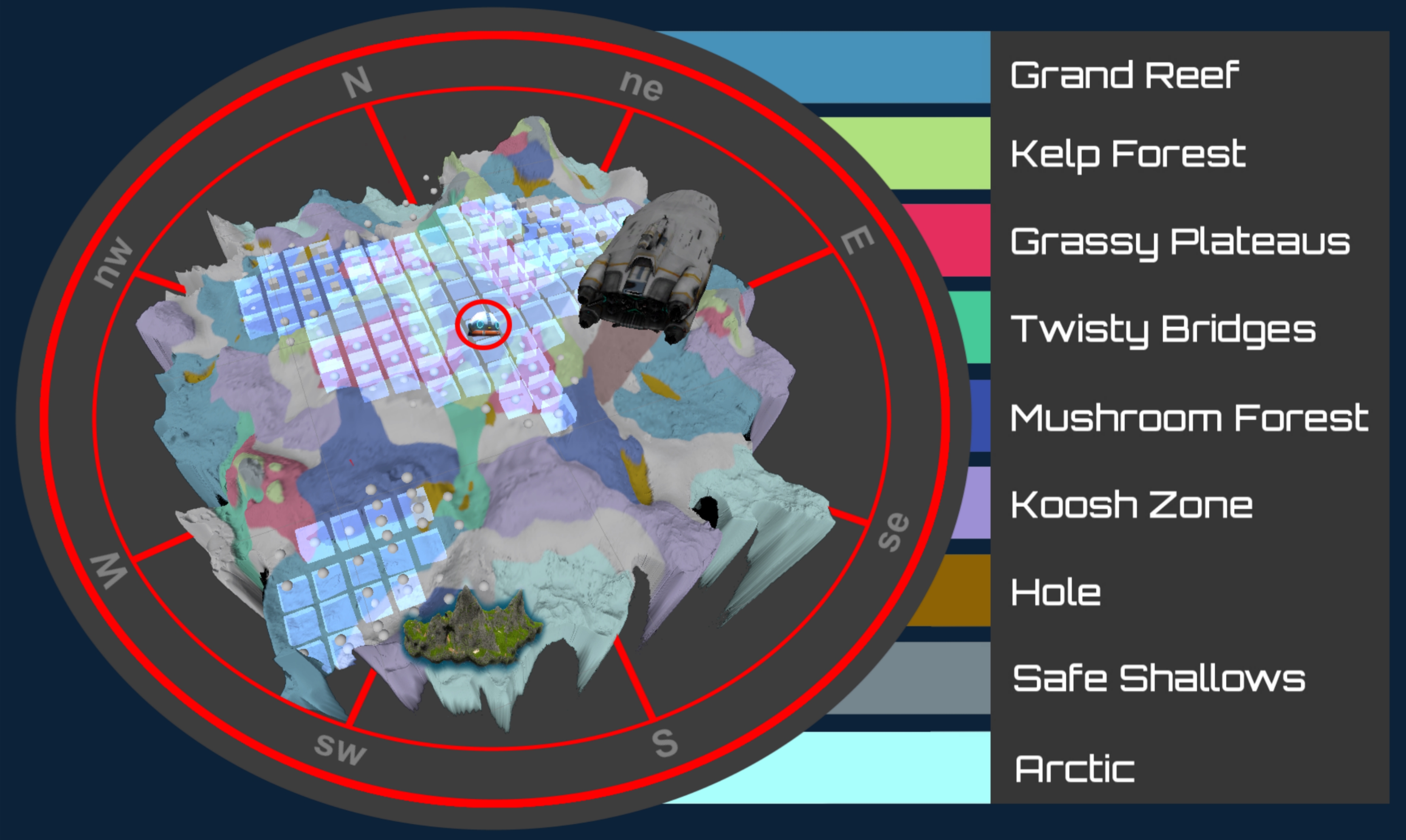 image under wather biome map jpg subnautica wiki fandom