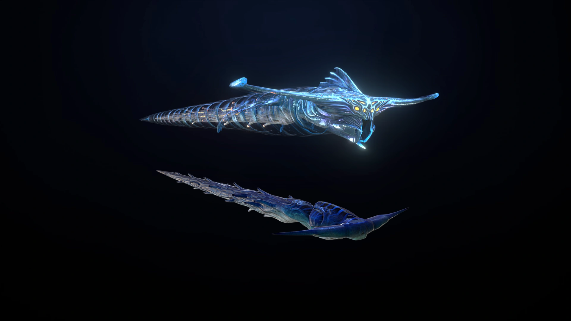 левиафан сабнатика. хохлатый жнец левиафан. детеныш призрачного левиафана. призрачный левиафан и жнец. субнаутика призрачный левиафан.