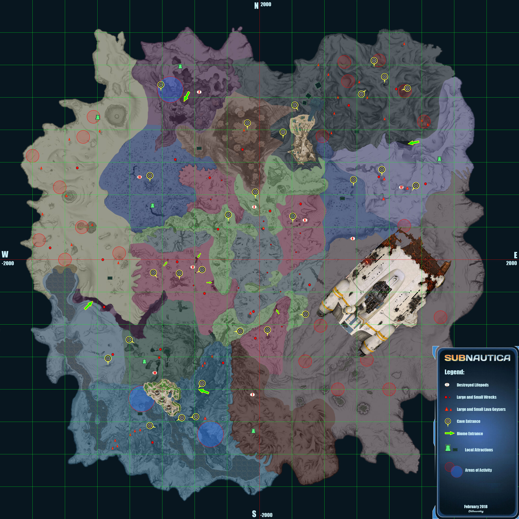 Image - MAP biomes borders v2-1-.jpg | Subnautica Wiki | FANDOM powered
