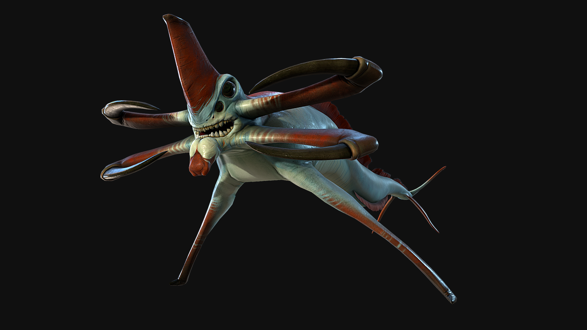 subnautica reaper leviathan 3d model