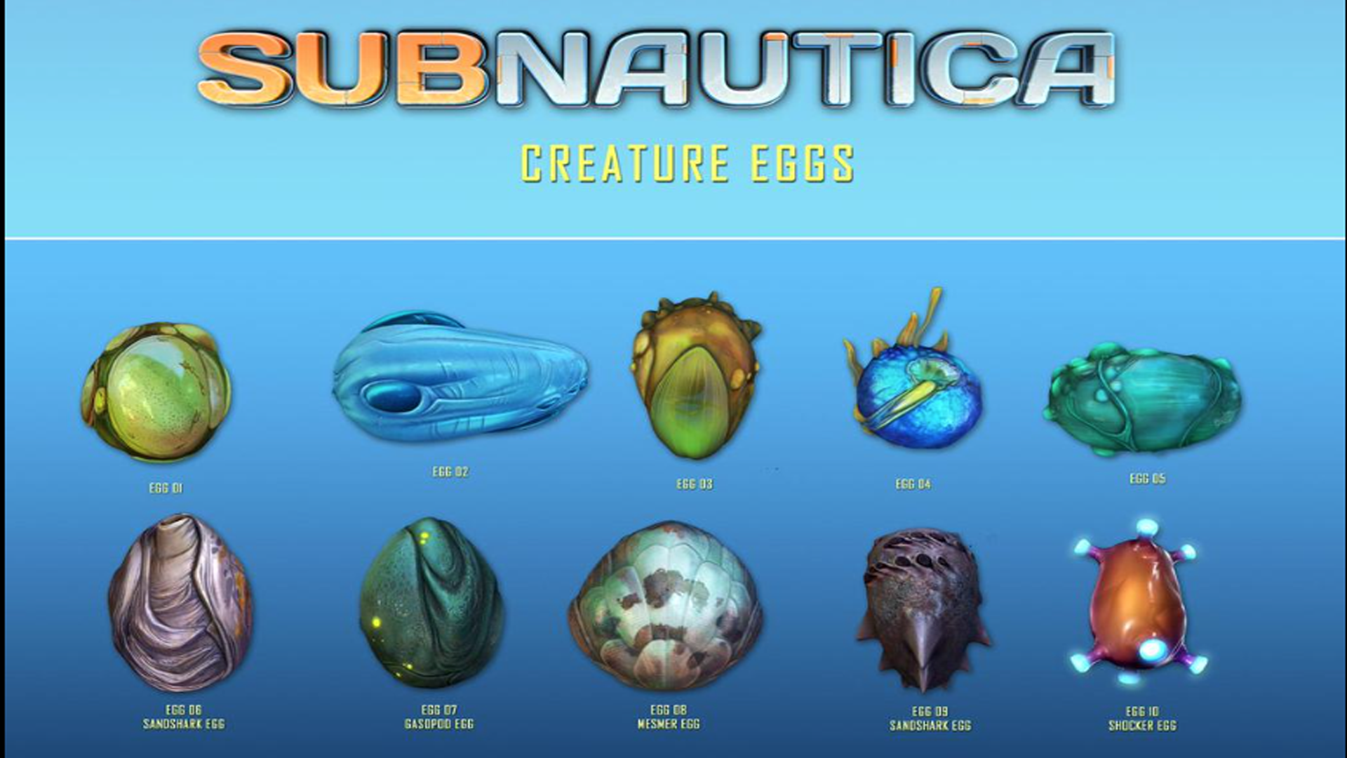 Subnautica список чертежей