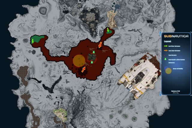 32 Subnautica Map Inactive Lava Zone Maps Database Source