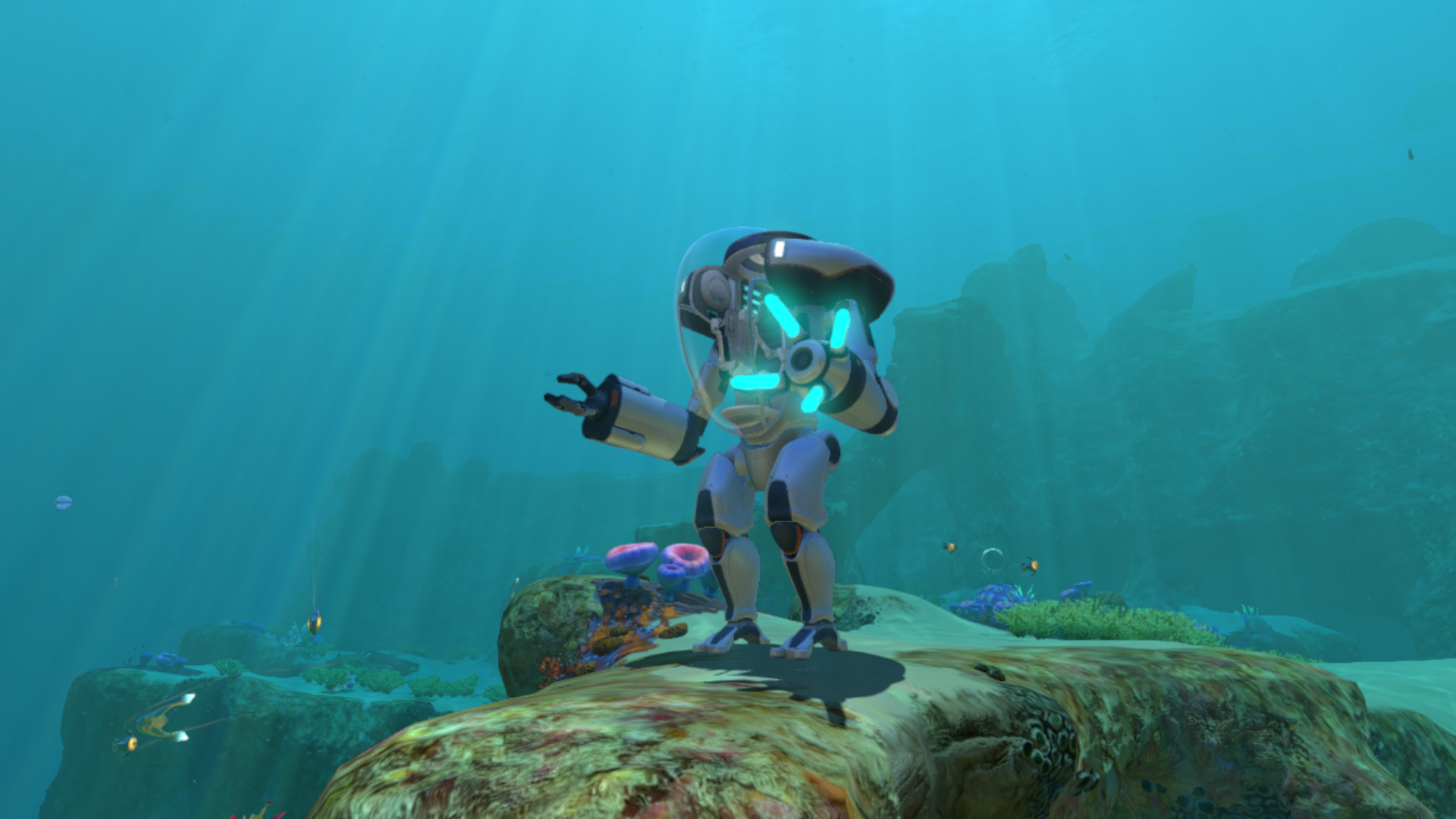 subnautica prawn suit and moth in cyclops