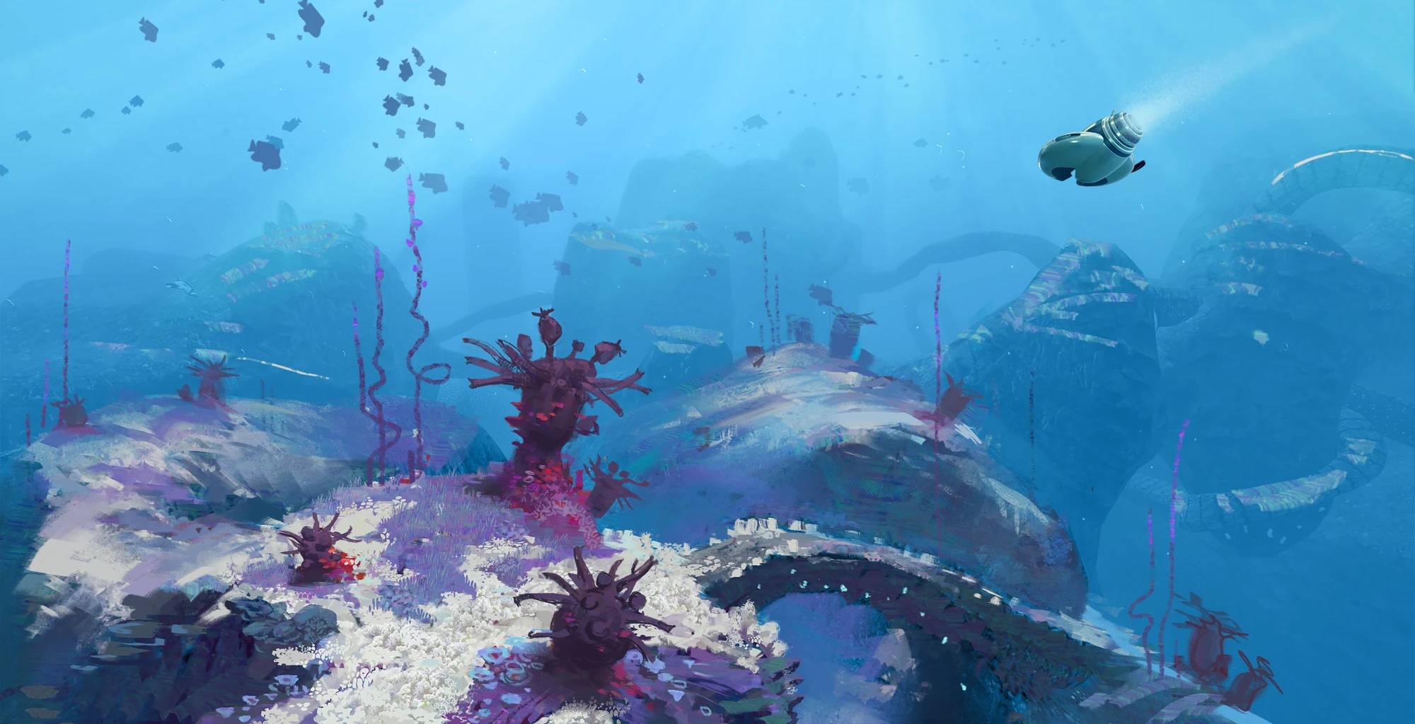 Образец пластинчатого коралла subnautica below zero