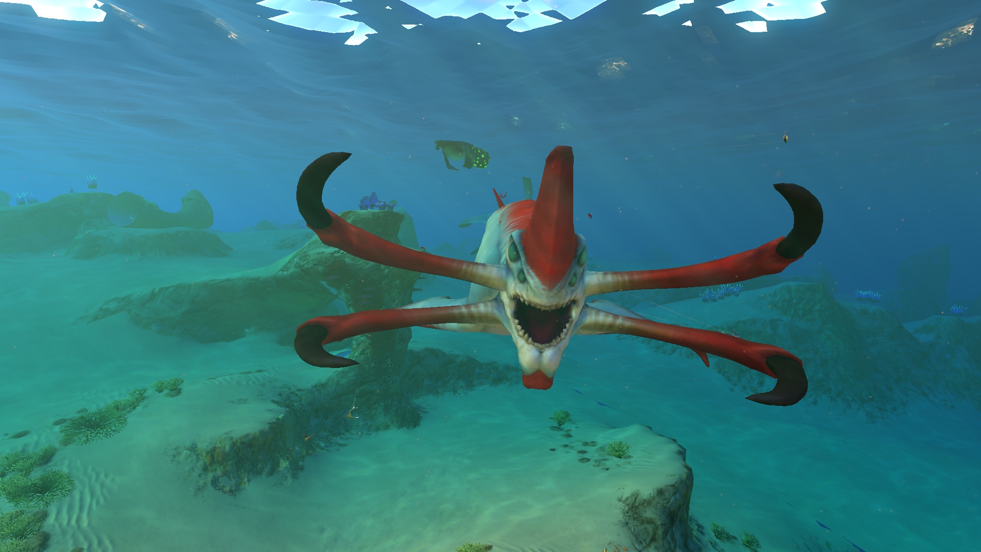 Как нарисовать призрачного левиафана из игры subnautica