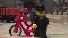 Percival with Bike