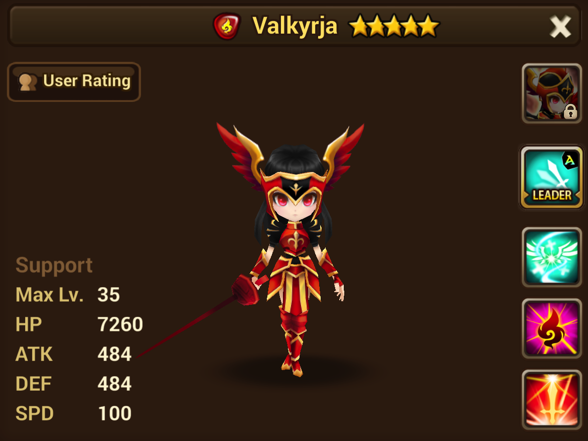 Valkyrja (Fire) - Vanessa/Gallery and trivia | Summoners War Sky Arena ...