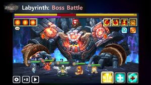 Tartarus' Labyrinth Boss Screen