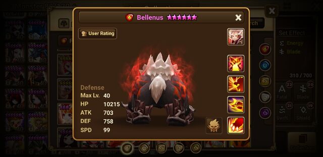 Image - Bellenus (Beast) back.jpg | Summoners War Sky Arena Wiki ...